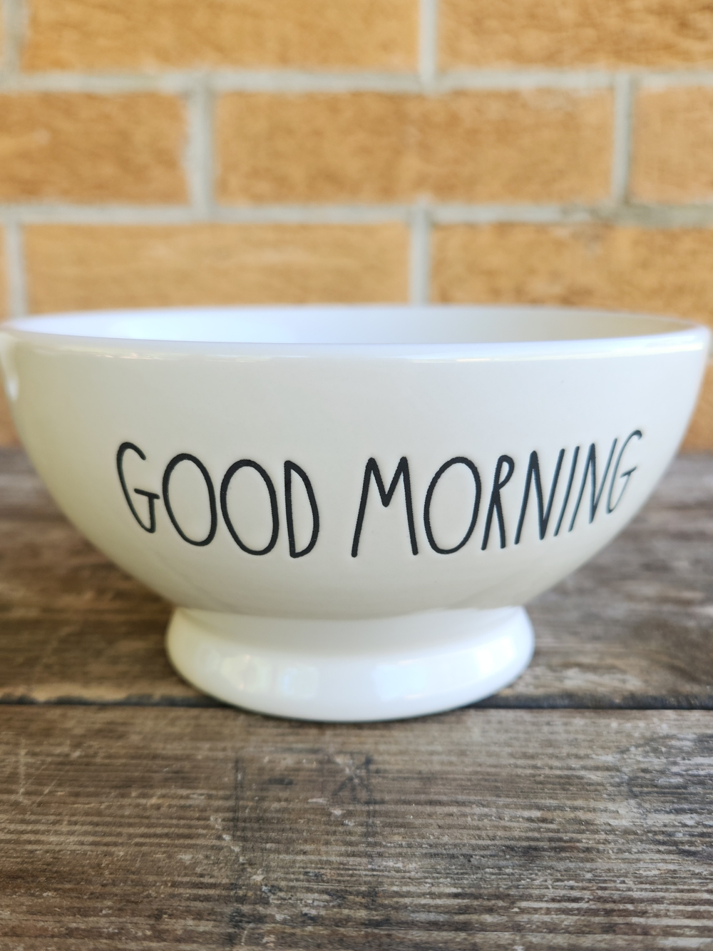 Rae Dunn Good Morning Footed Bowl Artisan Collection
